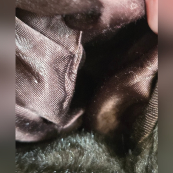 Vintage Tissavel Dark Brown/tan Faux Fur Coat Heavy Mobwife Style Cute Buttons - Picture 9 of 14